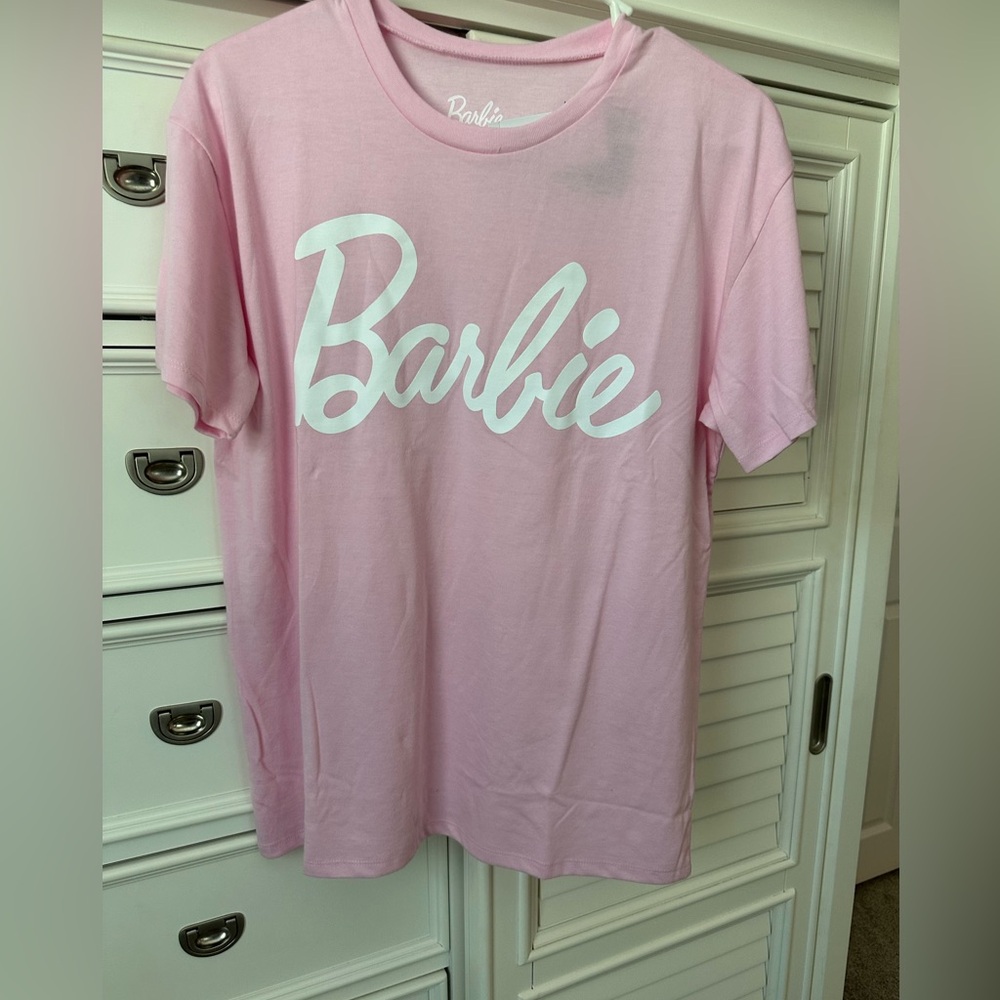 Barbie Light Pink T-Shirt  size L  NWT
